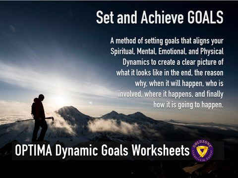OPTIMA Dynamic Goals Planning Worksheets